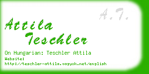 attila teschler business card